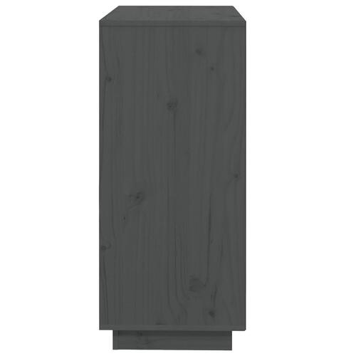 Skænk 74x35x80 cm massivt fyrretræ grå