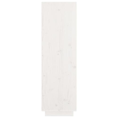 Højskab 74x35x117 cm massivt fyrretræ hvid