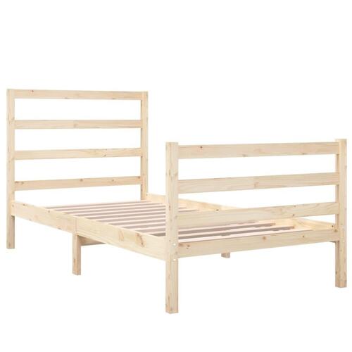 Sengeramme 90x190 cm massivt fyrretræ