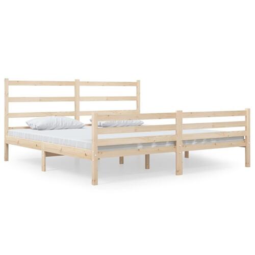 Sengeramme 140x190 cm massivt fyrretræ