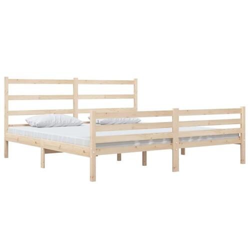 Sengeramme 140x190 cm massivt fyrretræ