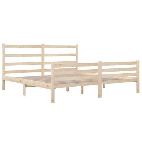 Sengeramme 140x190 cm massivt fyrretræ
