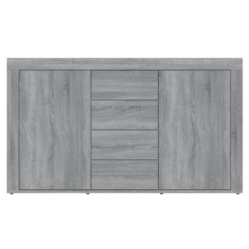 Skænk 120x36x69 cm konstrueret træ grå sonoma-eg