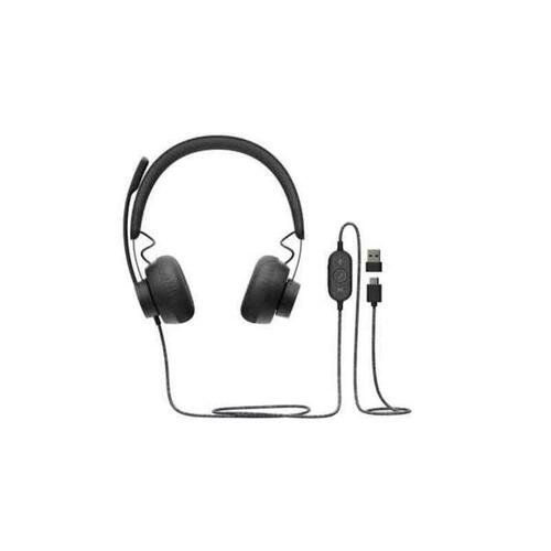 Hovedtelefoner med mikrofon Logitech 981-000875 Sort