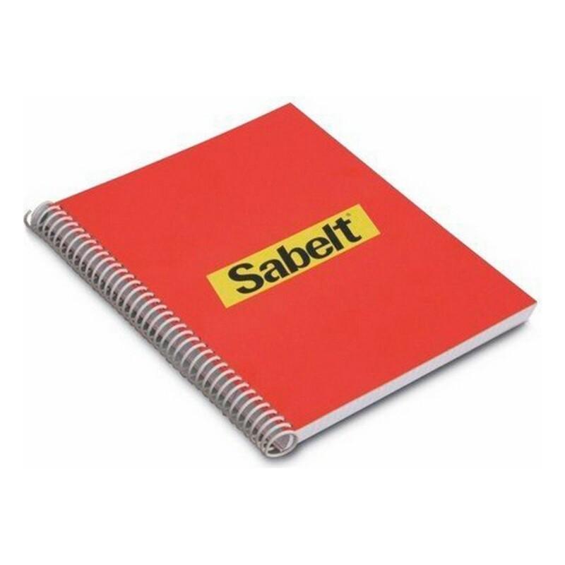 Sabelt notesblok SBZ240600 - rød spiralnotesbog