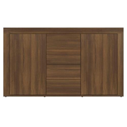 Skænk 120x36x69 cm konstrueret træ brun egetræsfarve