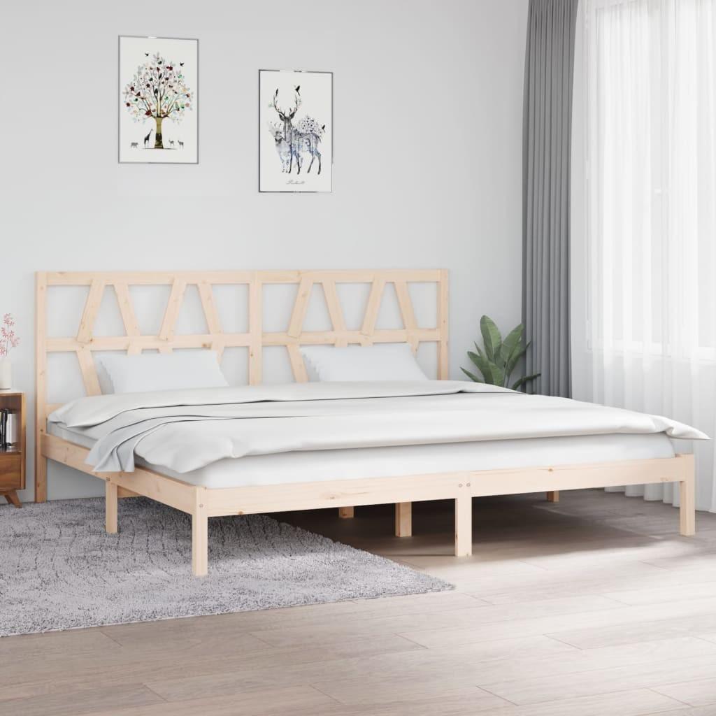 Sengeramme 200x200 cm massivt fyrretræ