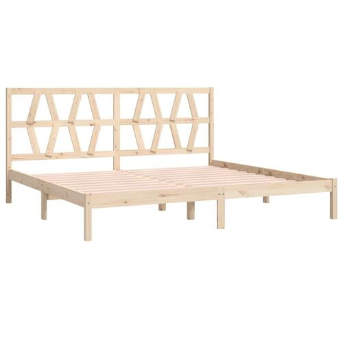 Sengeramme 200x200 cm massivt fyrretræ