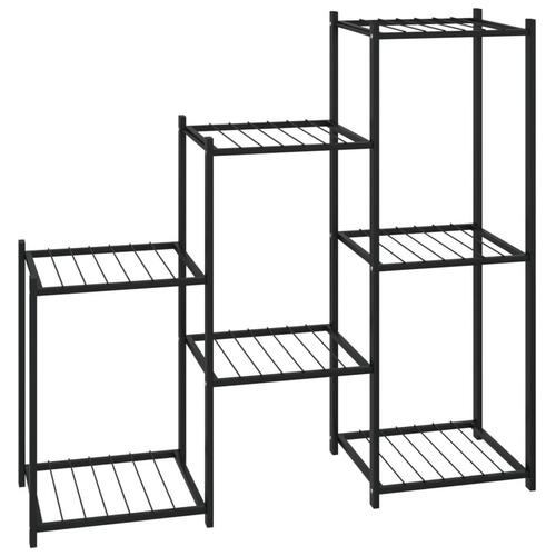 Blomsterstativ 83x25x80 cm jern sort