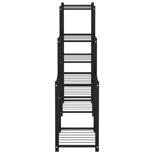 Blomsterstativ 83x25x80 cm jern sort