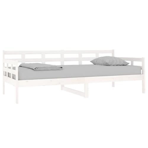 Daybed 90x200 cm massivt fyrretræ hvid