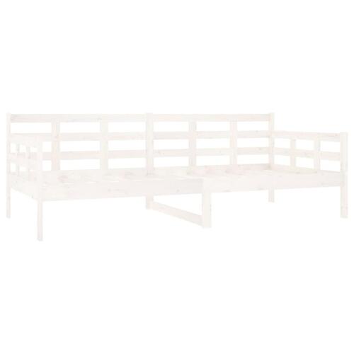 Daybed 90x200 cm massivt fyrretræ hvid