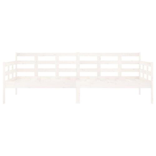Daybed 90x200 cm massivt fyrretræ hvid
