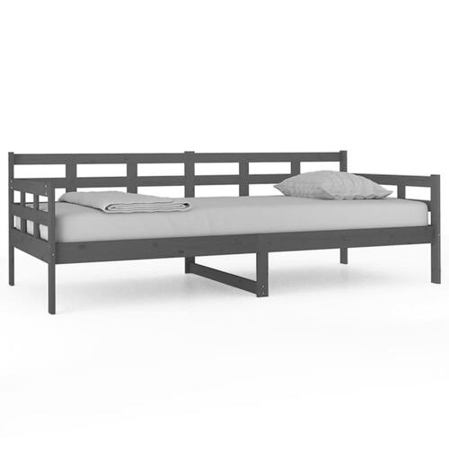 Daybed 90x200 cm massivt fyrretræ grå