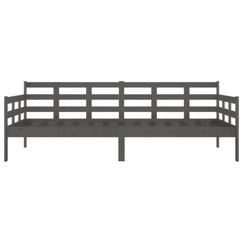 Daybed 90x200 cm massivt fyrretræ grå