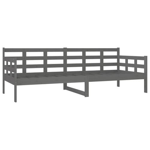 Daybed 80x200 cm massivt fyrretræ grå