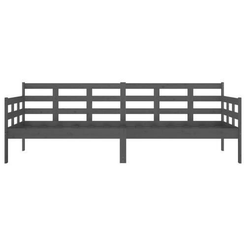 Daybed 80x200 cm massivt fyrretræ grå