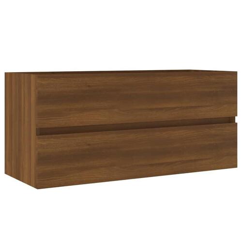 Underskab 100x38,5x45 cm konstrueret træ brunt egetræ