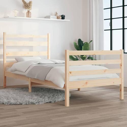 Sengeramme 90x200 cm massivt fyrretræ