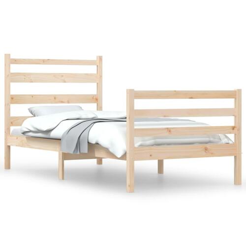 Sengeramme 90x200 cm massivt fyrretræ
