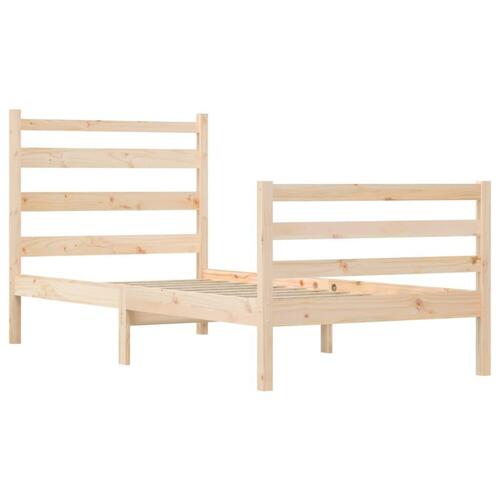 Sengeramme 90x200 cm massivt fyrretræ