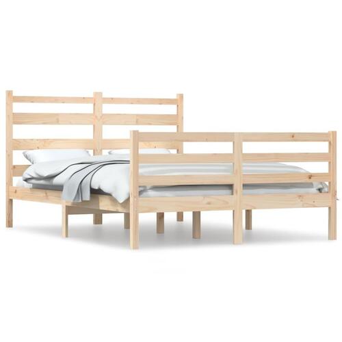 Sengeramme 140x200 cm massivt fyrretræ