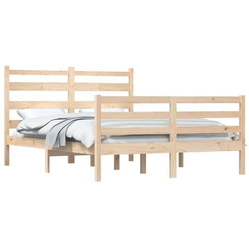 Sengeramme 140x200 cm massivt fyrretræ