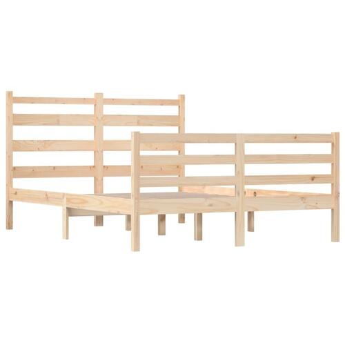 Sengeramme 140x200 cm massivt fyrretræ