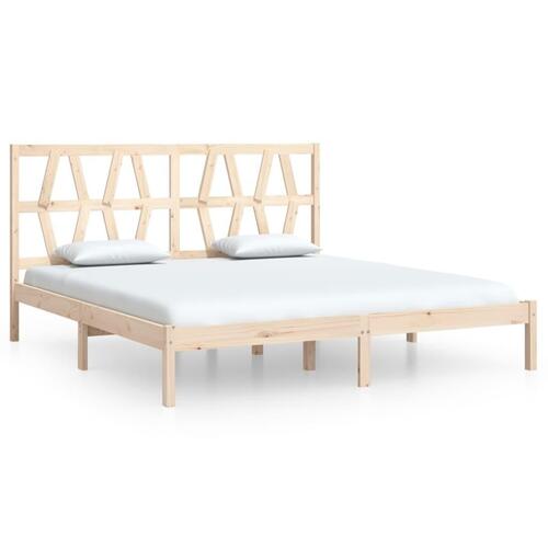 Sengeramme 180x200 cm massivt fyrretræ