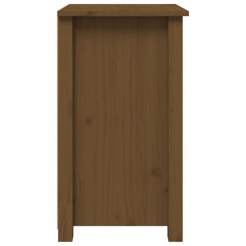 Sengeborde 2 stk. 40x35x61,5cm massivt fyrretræ gyldenbrun
