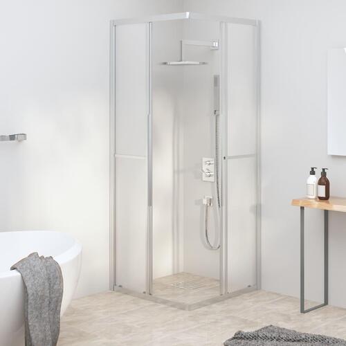 Brusekabine 70x70x180 cm matteret sikkerhedsglas