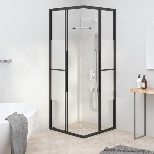 Brusekabine 70x70x180 cm halvmatteret sikkerhedsglas