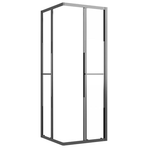 Brusekabine 70x70x180 cm halvmatteret sikkerhedsglas