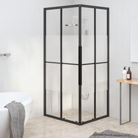 Brusekabine 80x70x180 cm halvmatteret sikkerhedsglas