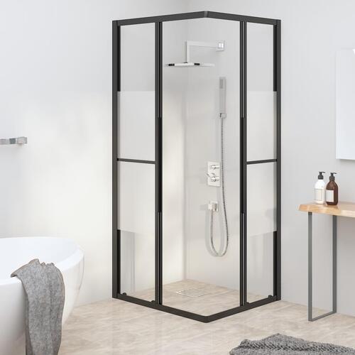 Brusekabine 80x70x180 cm halvmatteret sikkerhedsglas