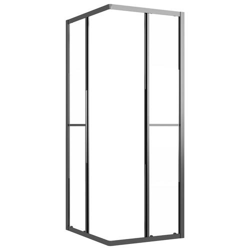 Brusekabine 90x70x180 cm halvmatteret sikkerhedsglas