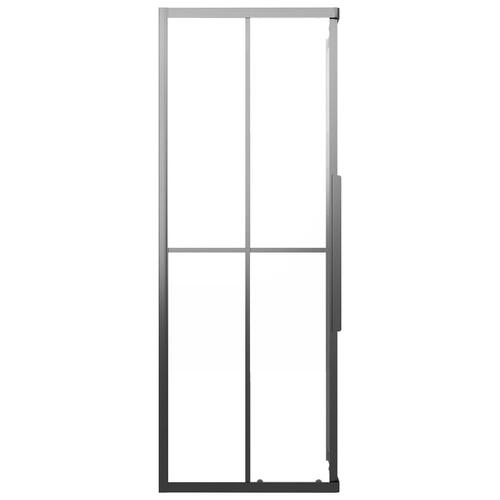 Brusekabine 70x70x180 cm matteret sikkerhedsglas sort