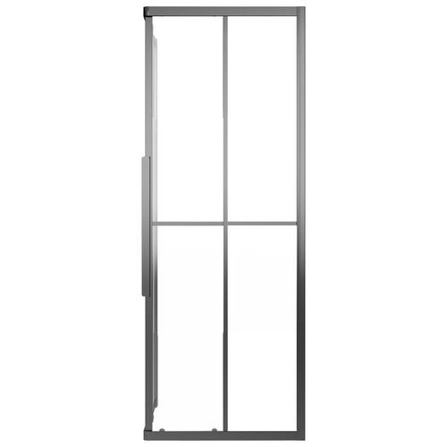 Brusekabine 90x70x180 cm matteret sikkerhedsglas sort