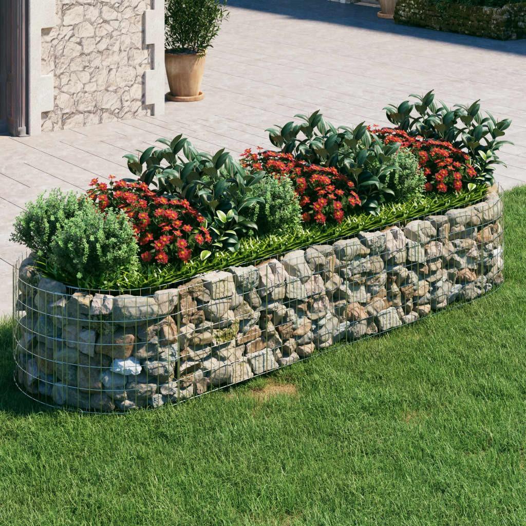 Gabion-højbed 300x100x50 cm galvaniseret jern