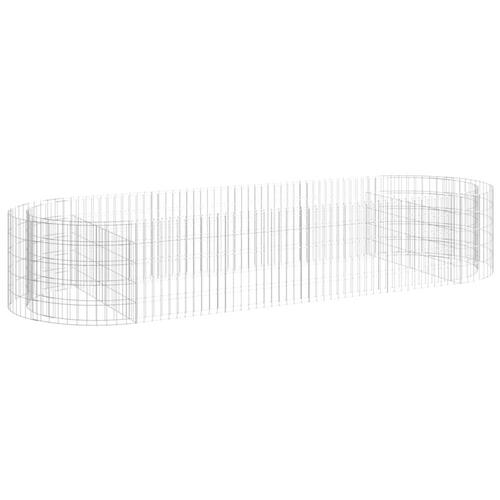 Gabion-højbed 300x100x50 cm galvaniseret jern