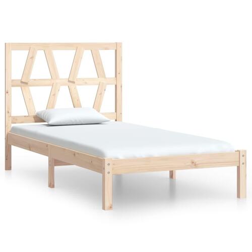 Sengeramme 75x190 cm massivt fyrretræ