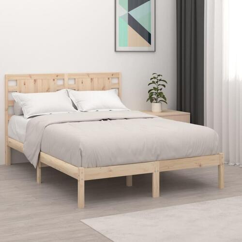 Sengeramme 135x190 cm massivt træ