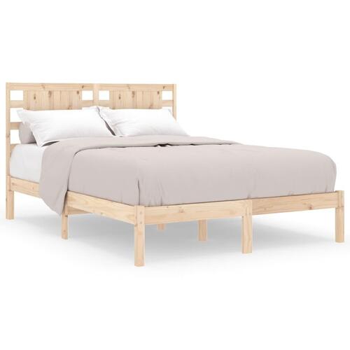 Sengeramme 135x190 cm massivt træ
