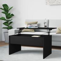 Sofabord 80x50,5x41,5 cm konstrueret træ sort