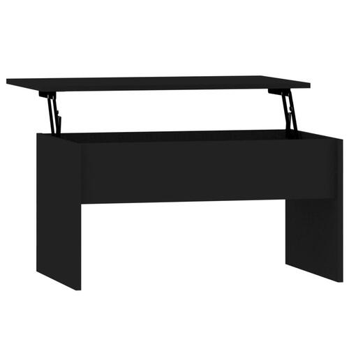 Sofabord 80x50,5x41,5 cm konstrueret træ sort