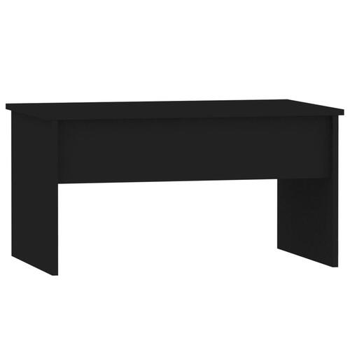 Sofabord 80x50,5x41,5 cm konstrueret træ sort