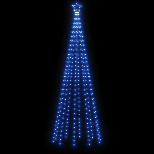 Juletræ med spyd 310 LED'er 300 cm blåt lys