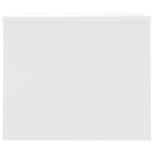 Sofabord 80x50,5x41,5 cm konstrueret træ hvid højglans
