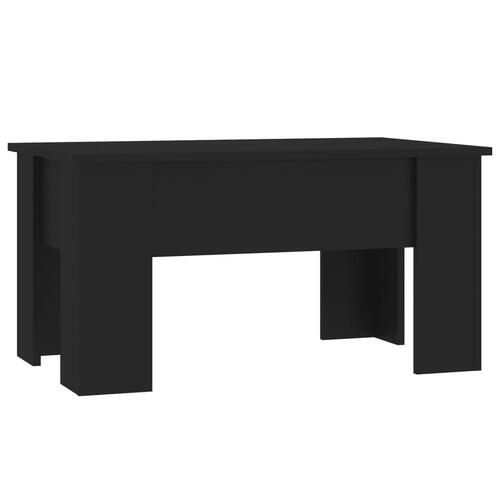 Sofabord 79x49x41 cm konstrueret træ sort