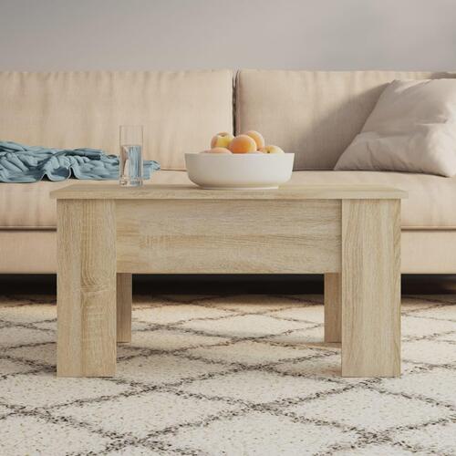 Sofabord 79x49x41 cm konstrueret træ sonoma-eg
